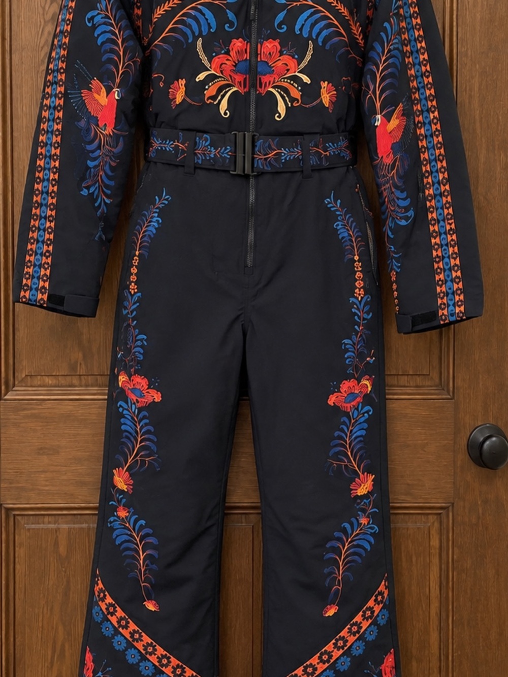FARM Rio Black Mccaw Ski Jumpsuit - XL - Beautiful Fun Print!!!